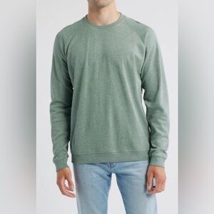 🌿 NWOT Peter Millar Crown Comfort Piqué Sweatshirt – Basil – LT